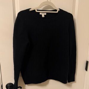 Nordstrom cashmere Black Crewneck Sweater